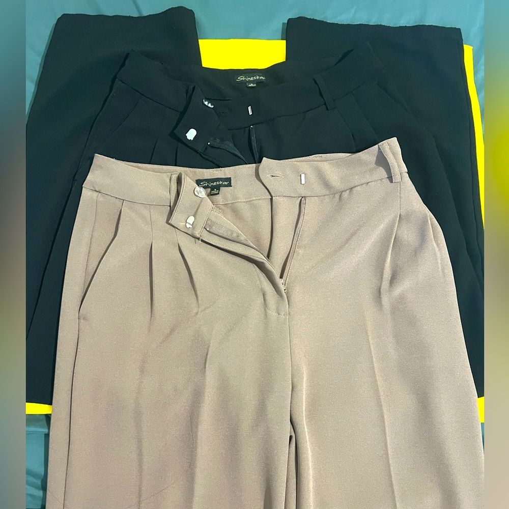 Shinestar soft Slouchy and comfy but structured trousers.
